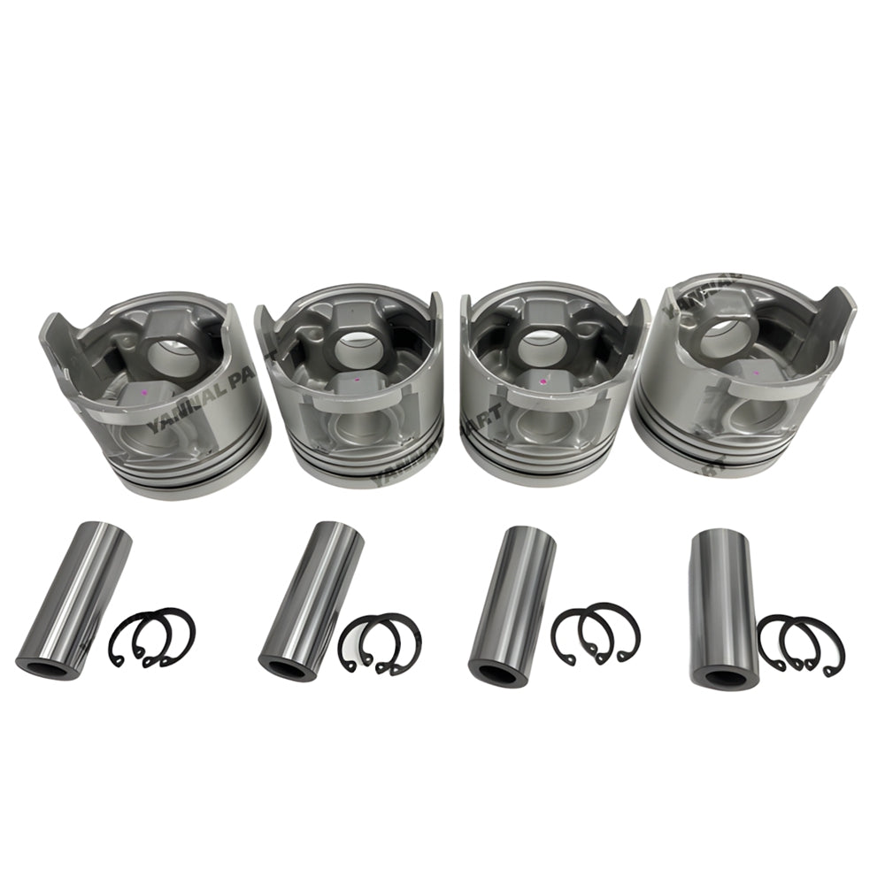 4 PCS Piston Kit Fit For Mazda R2 Engine