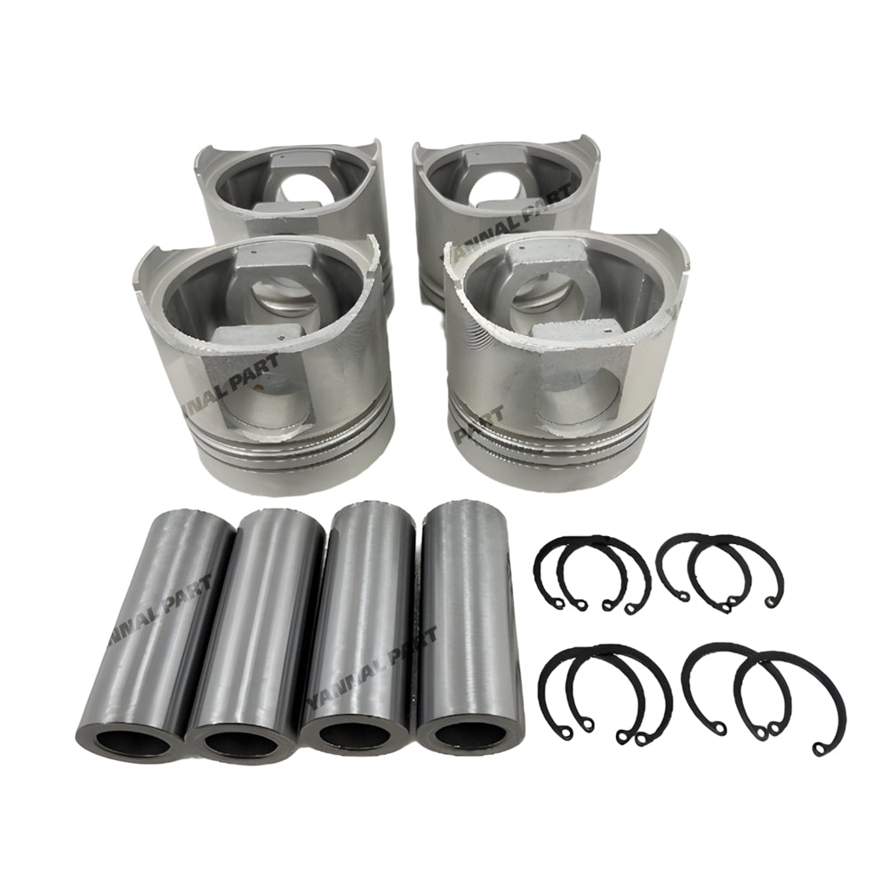 4 PCS Piston Kit Fit For Yunnei YN33GBZ Engine