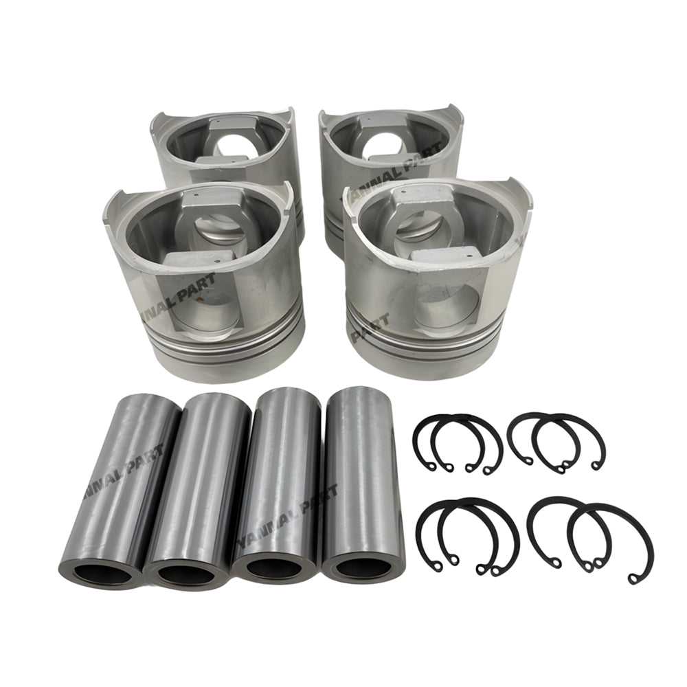 4 PCS Piston Kit Fit For Yunnei YN4100QB Engine