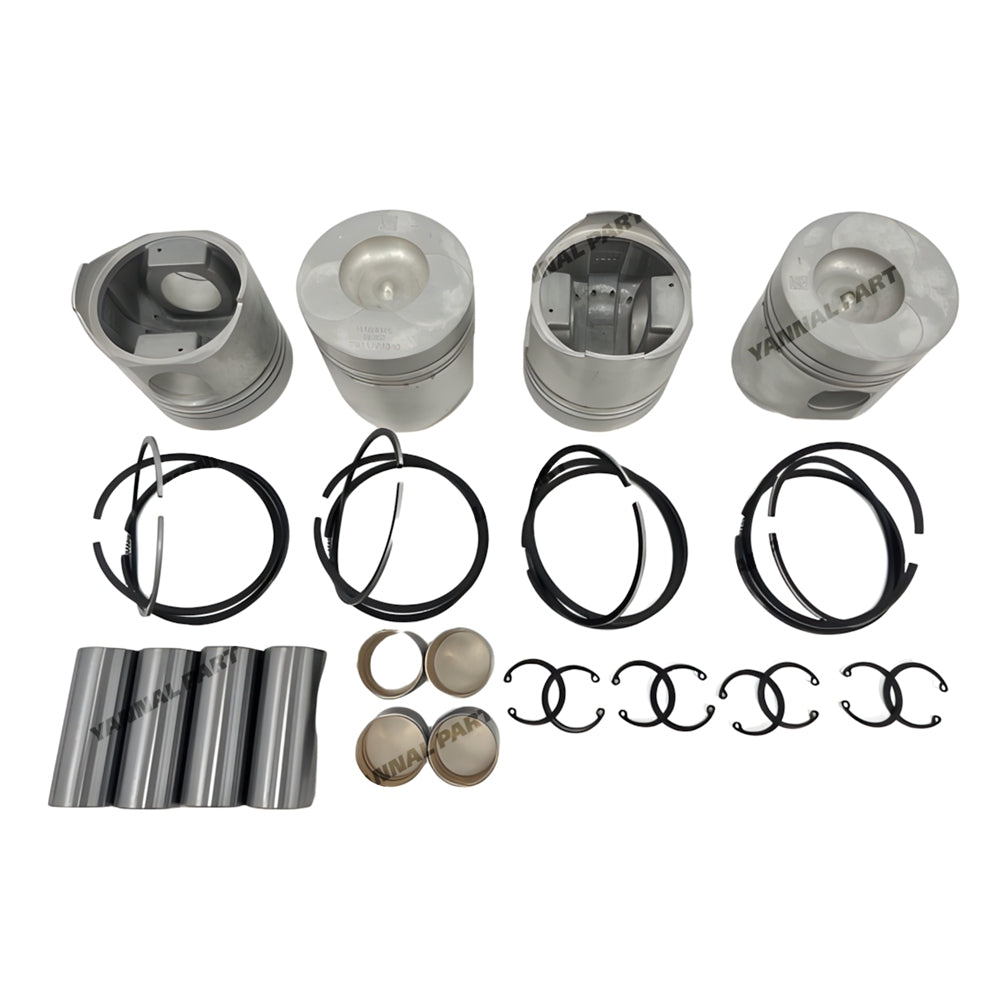 4 PCS Piston Set With Rings Fit For Yunnei YN4100QB Engine