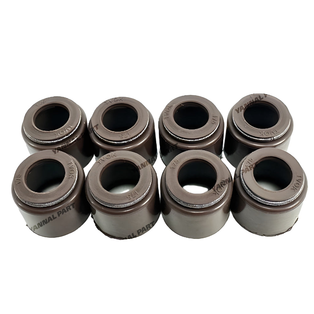 8 PCS Valve Stem Seal Fit For Perkins 4.236 Engine