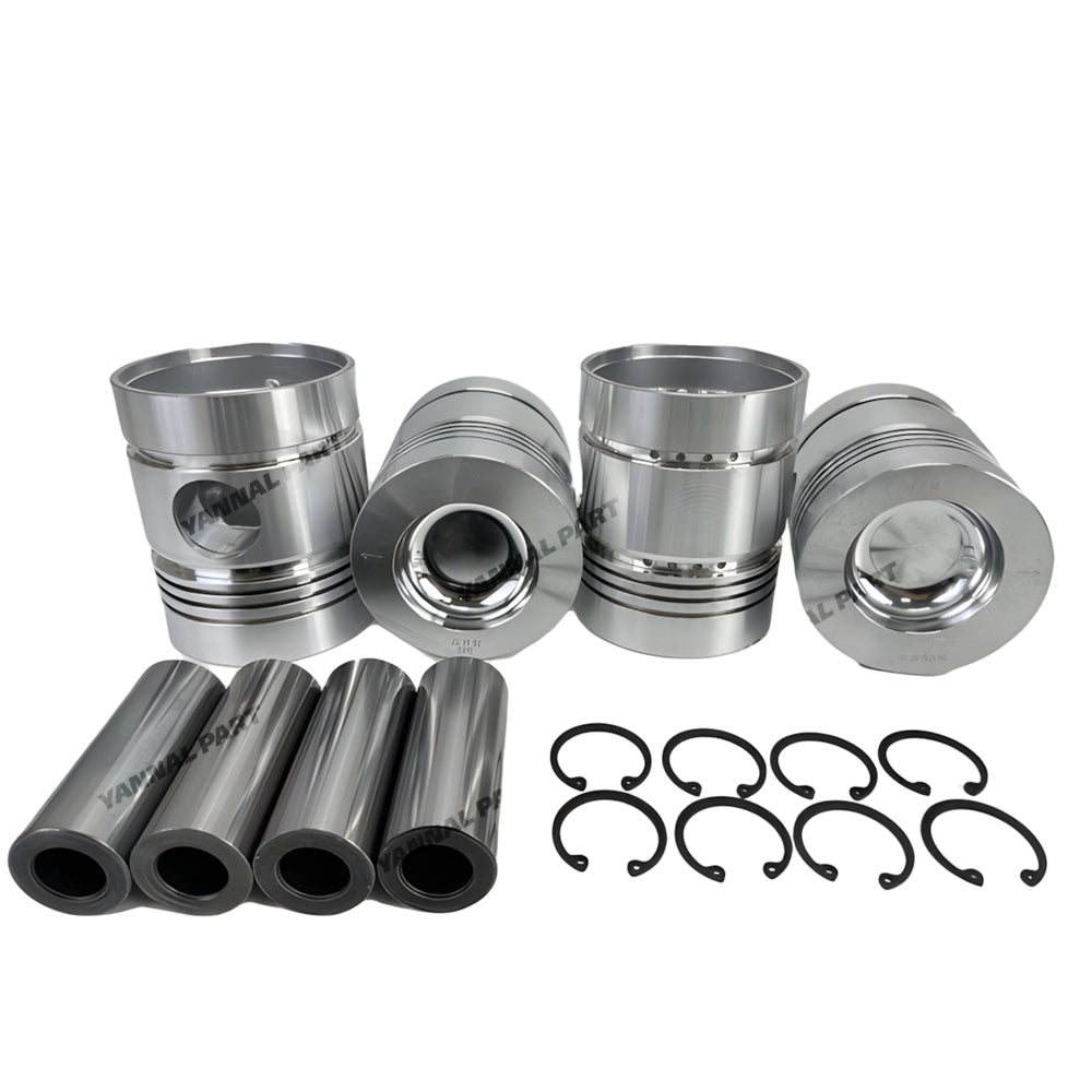 4 PCS Piston Kit Fit For Perkins 4.236 Engine