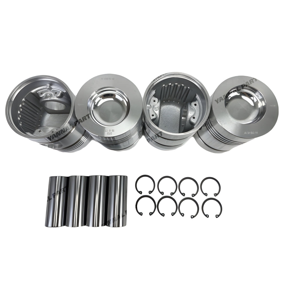 4 PCS Piston Kit Fit For Perkins 4.236 Engine