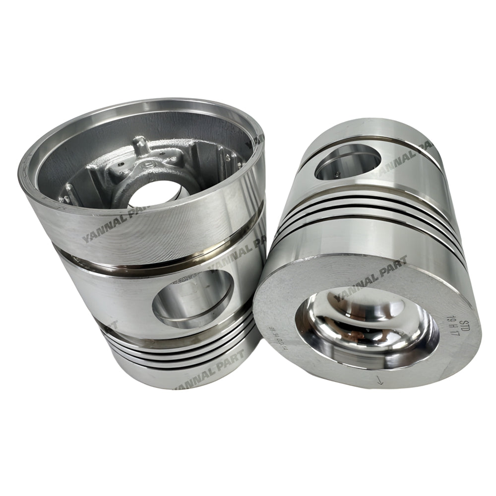 4 PCS Piston Kit Fit For Perkins 4.236 Engine