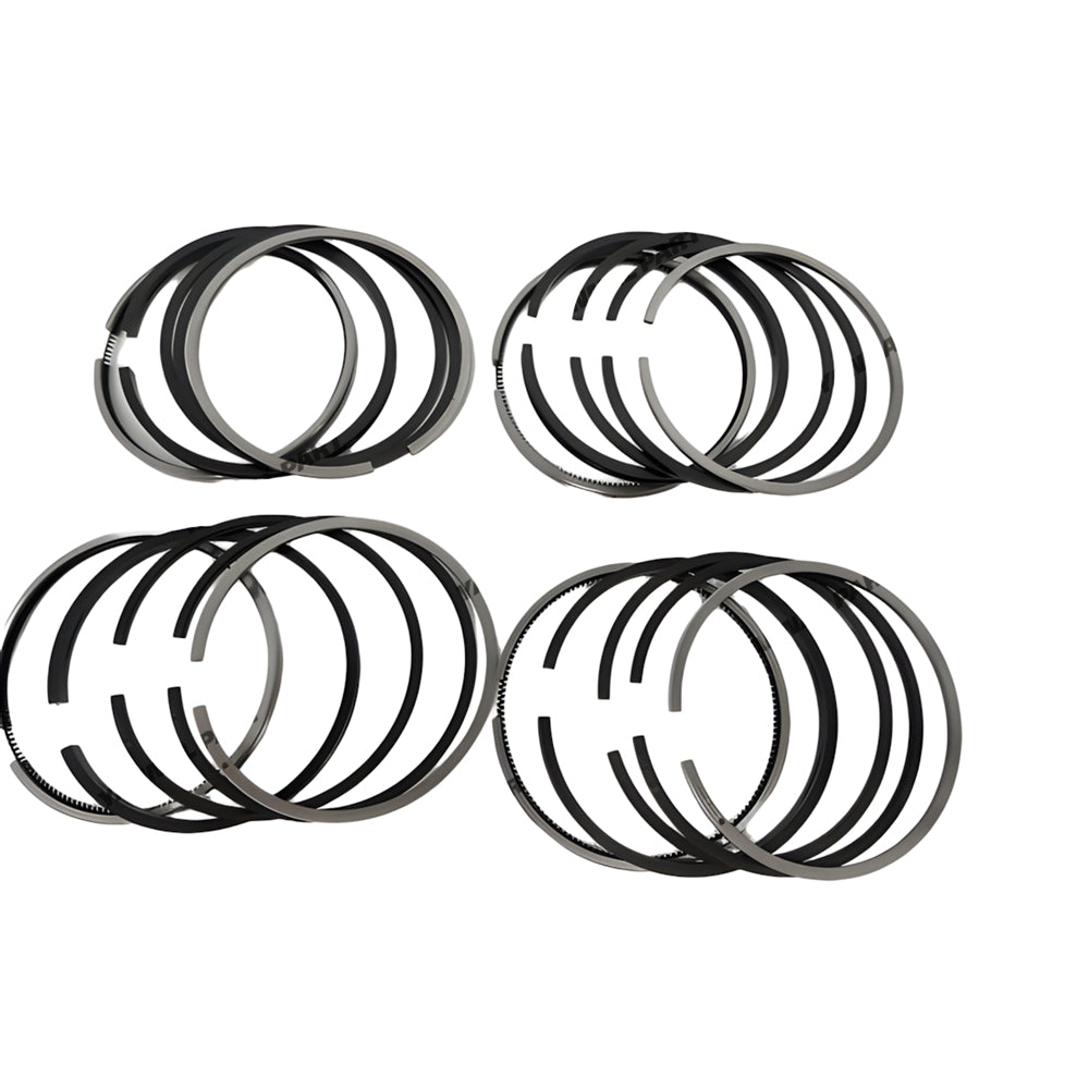 4 PCS Piston Set With Rings Fit For Perkins 4.236 Engine