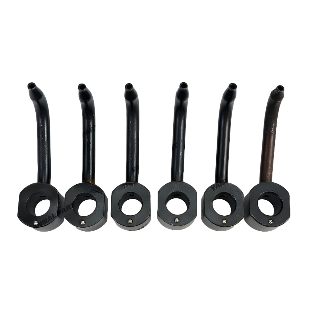 6 PCS Oil Nozzle Fit For Doosan Develon D1146 Engine