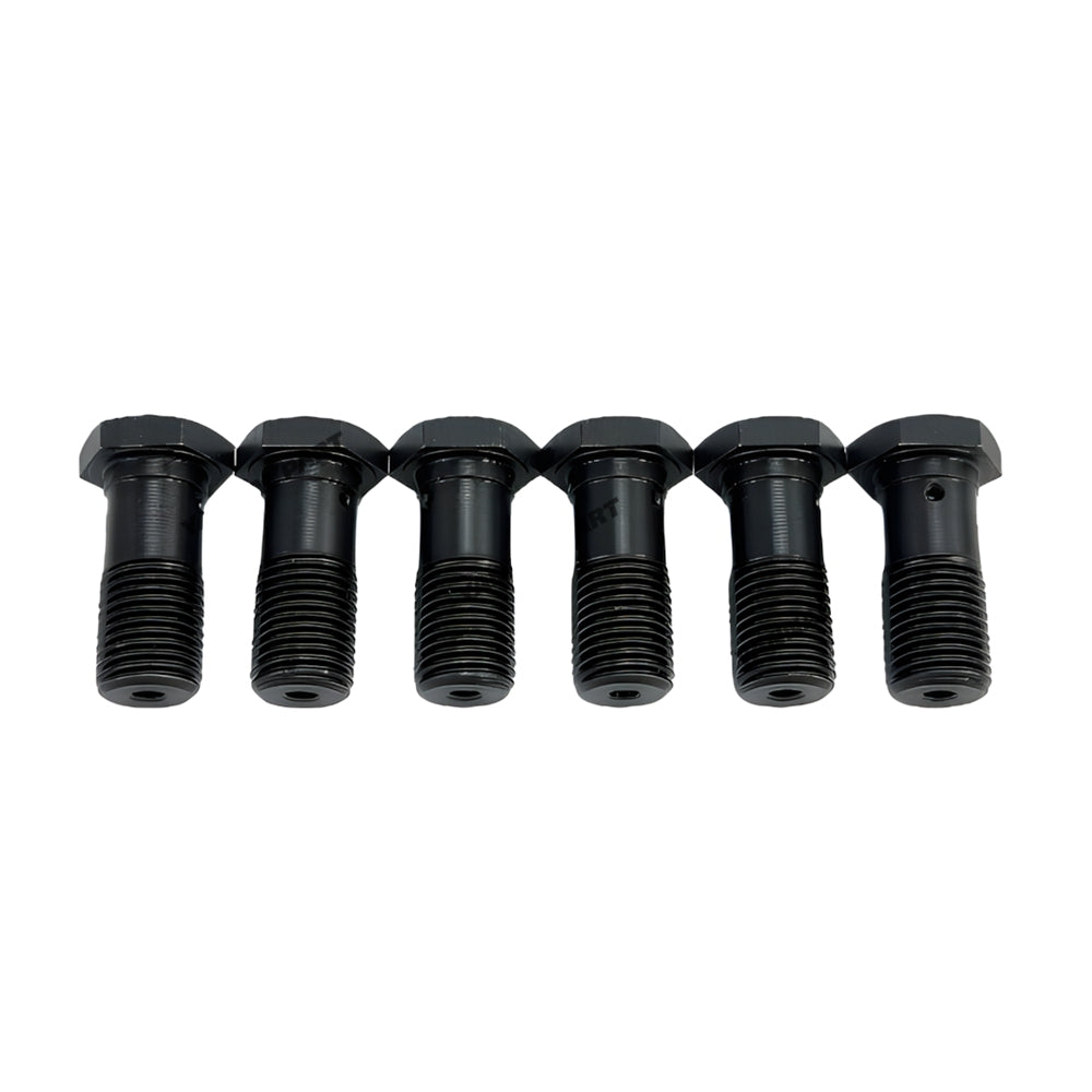 6 PCS Oil Nozzle Screw Fit For Doosan Develon D1146 Engine