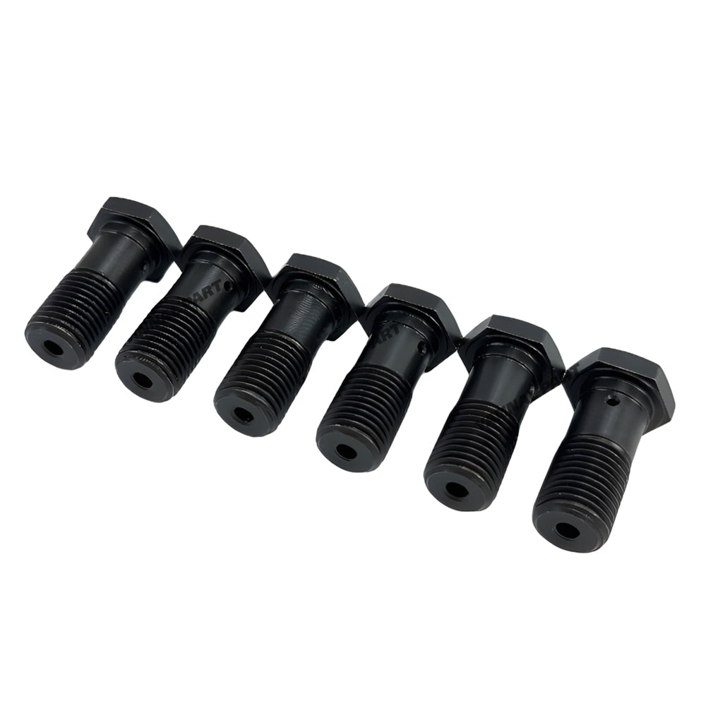 6 PCS Oil Nozzle Screw Fit For Doosan Develon D1146 Engine