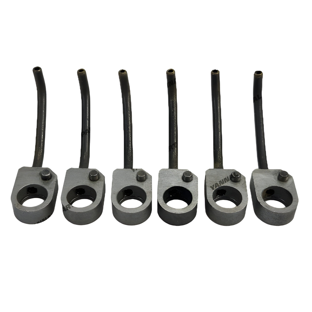 6 PCS Oil Nozzle Fit For Doosan Develon DB58 Engine