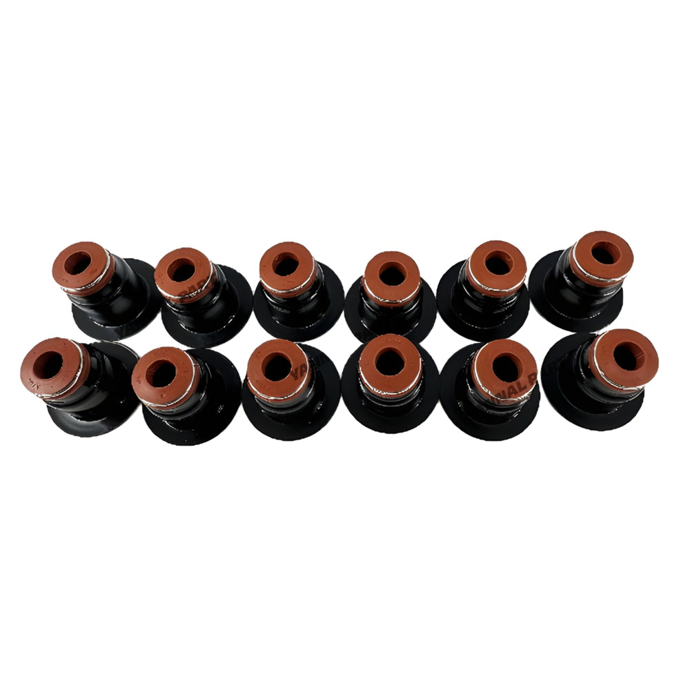 12 PCS Valve Stem Seal Fit For Cummins 6LTAA9.3 Engine