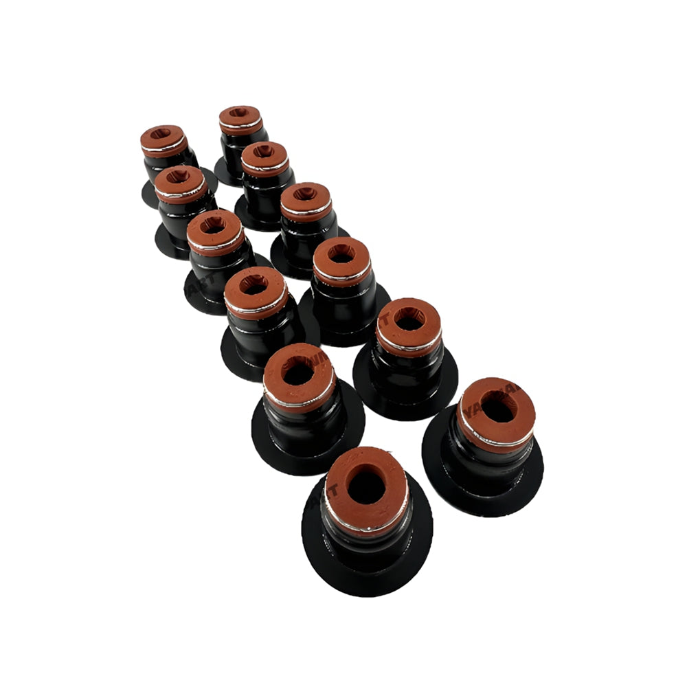 12 PCS Valve Stem Seal Fit For Cummins 6LTAA9.3 Engine