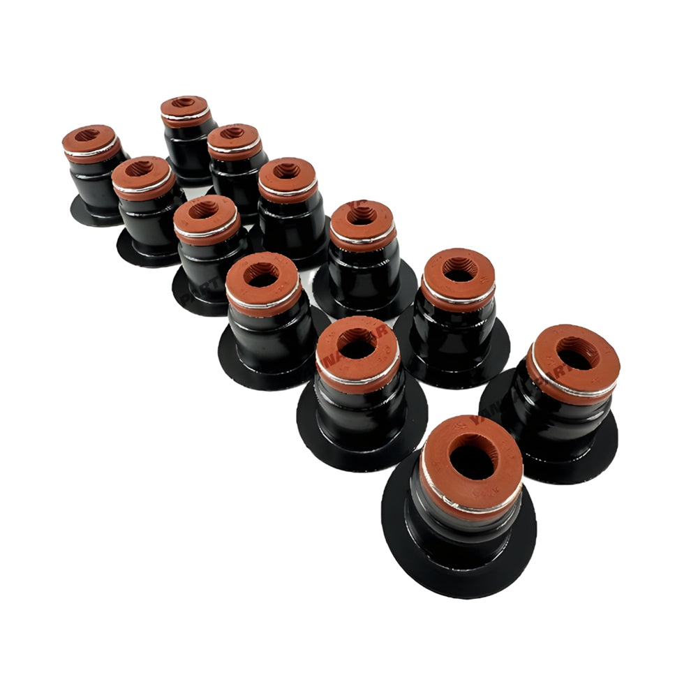 12 PCS Valve Stem Seal Fit For Cummins 6LTAA9.3 Engine