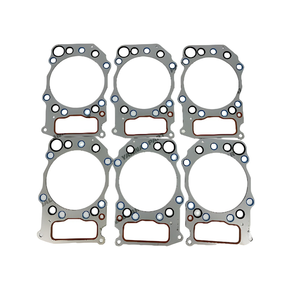 6 PCS Head Gasket 4095440 Fit For Cummins QSK23 Engine