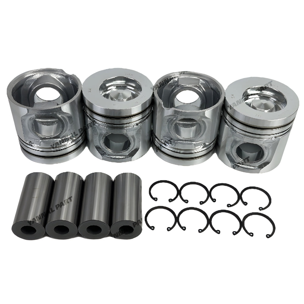 4 PCS Piston Kit 04501353 4295313 4501346 Fit For Volvo D5D Engine