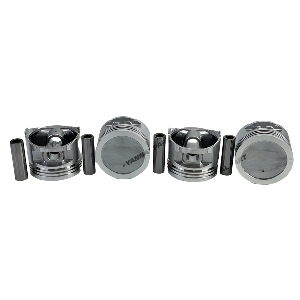 4 PCS Piston Kit 12010-50K00 Fit For Nissan H20 Engine