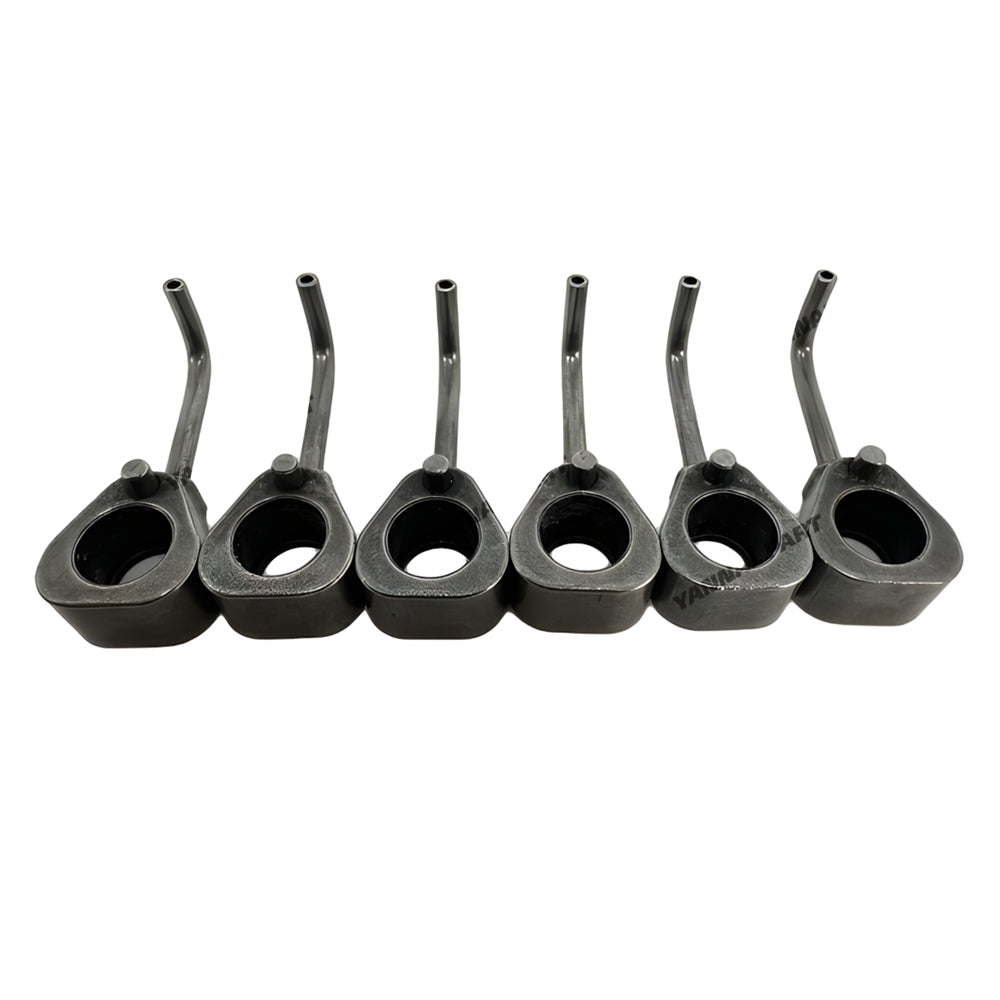 6 PCS Oil Nozzle Fit For Mitsubishi 6M60 Engine