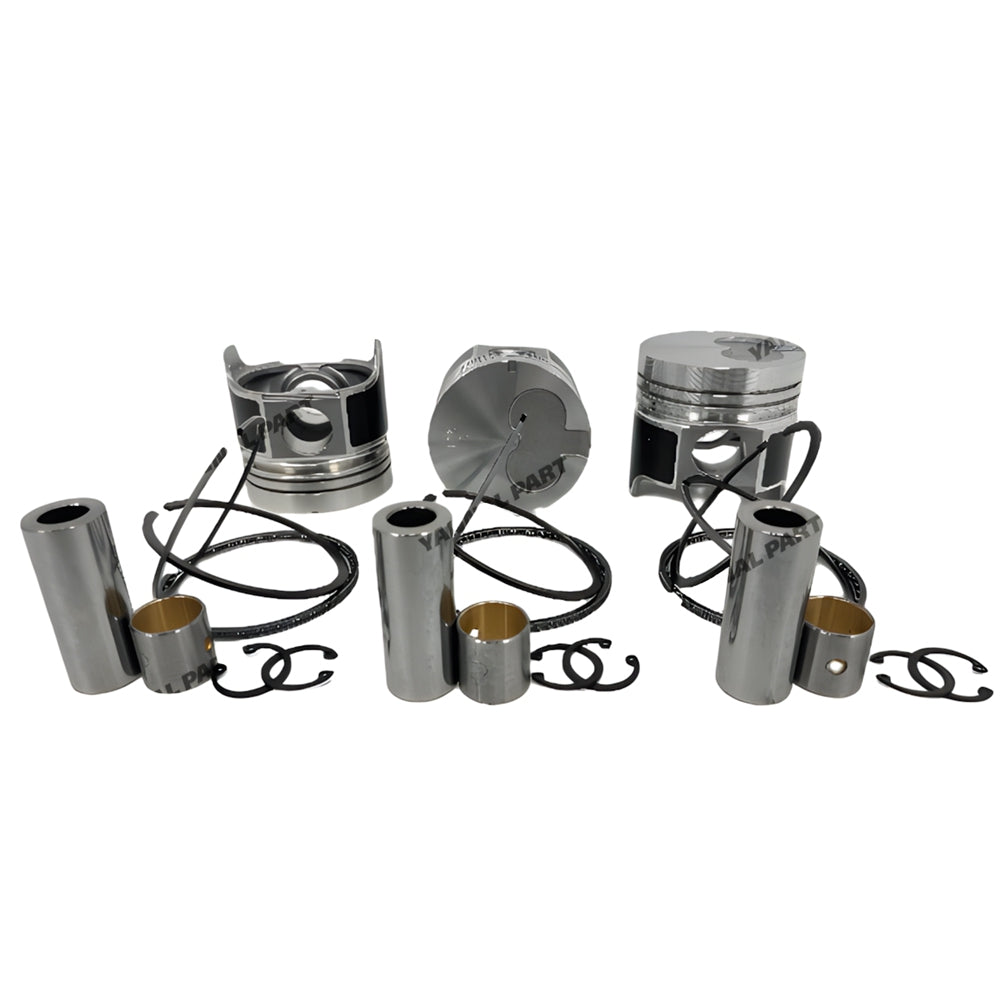 3 PCS Piston Set With Rings Fit For Isuzu 3AE1 Engine