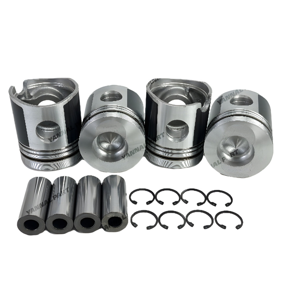 4 PCS Piston Kit 4151131 Fit For Deutz BF4L913 Engine