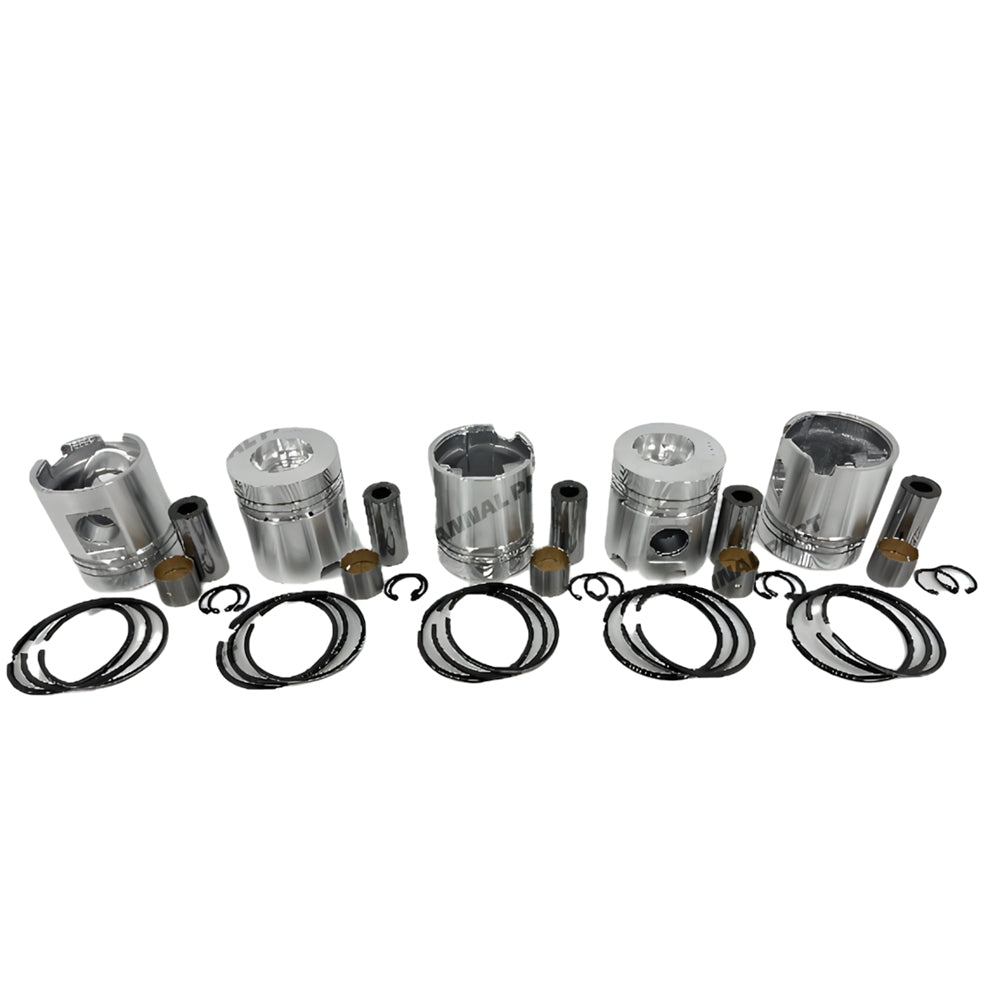 5 PCS Piston Set With Rings Fit For Deutz F5L912 Engine