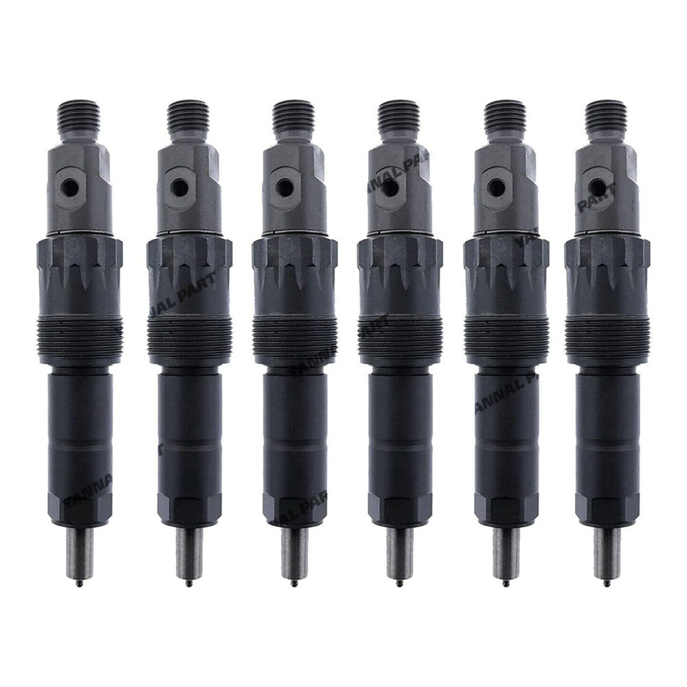 6 PCS Fuel Injector AR74665 AR101885 Fit For John Deere Engine 6404 6466 Tractor 4040 4240 4440 4050 4250 4450 4350 Excavator 690B 892DLC