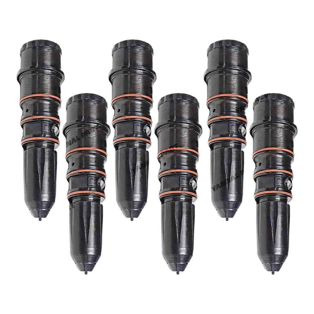 6 PCS Fuel Injector 3069767 3059424 Fit For Cummins Engine NH855 N855 NT855 NTA855 KTA19