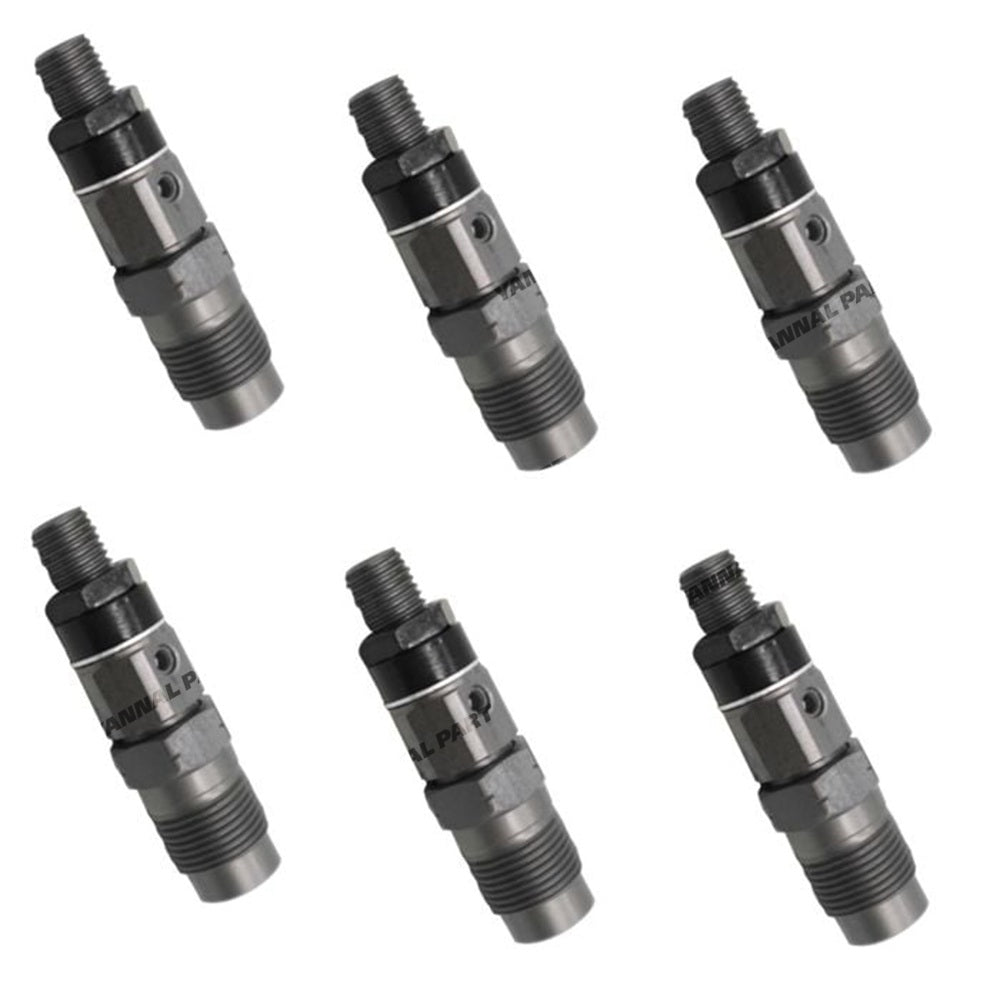 6 PCS Fuel Injector 093500-3400 23600-64050 Fit For Toyota Engine 1HZ 2C Land Cruiser 4.2L