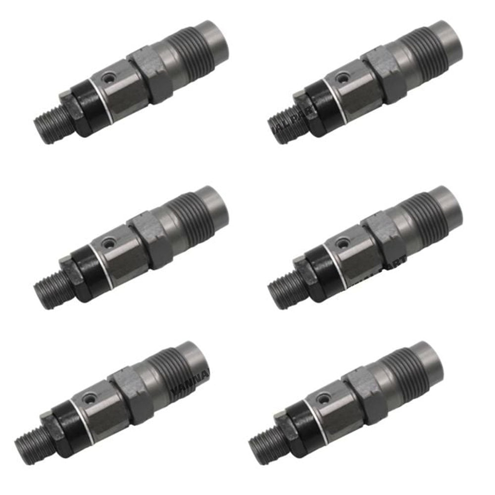 6 PCS Fuel Injector 093500-3400 23600-64050 Fit For Toyota Engine 1HZ 2C Land Cruiser 4.2L