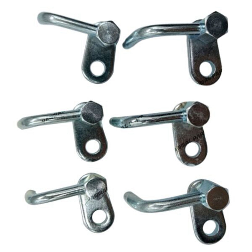 6 PCS Piston Cooling Nozzle 6151-22-1810 For Komatsu Engine S6D125 6D125 Excavator PC400-6 PC450-8