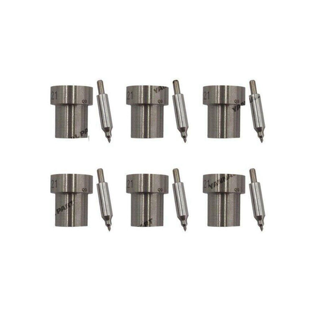 6 PCS Fuel Injector Nozzle 093400-8220 105007-1210 DN0PDN121 Fit For Nissan Engine TD25 TD27 KA24DE