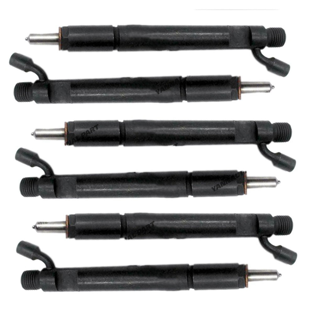 6 PCS Fuel Injector 3931735 0432191531 Fit For Cummins Engine 6CT 8.3 CASE 2388 Magnum 255