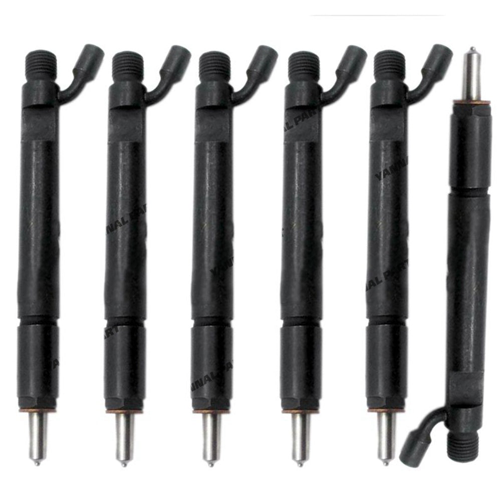 6 PCS Fuel Injector 3931735 0432191531 Fit For Cummins Engine 6CT 8.3 CASE 2388 Magnum 255
