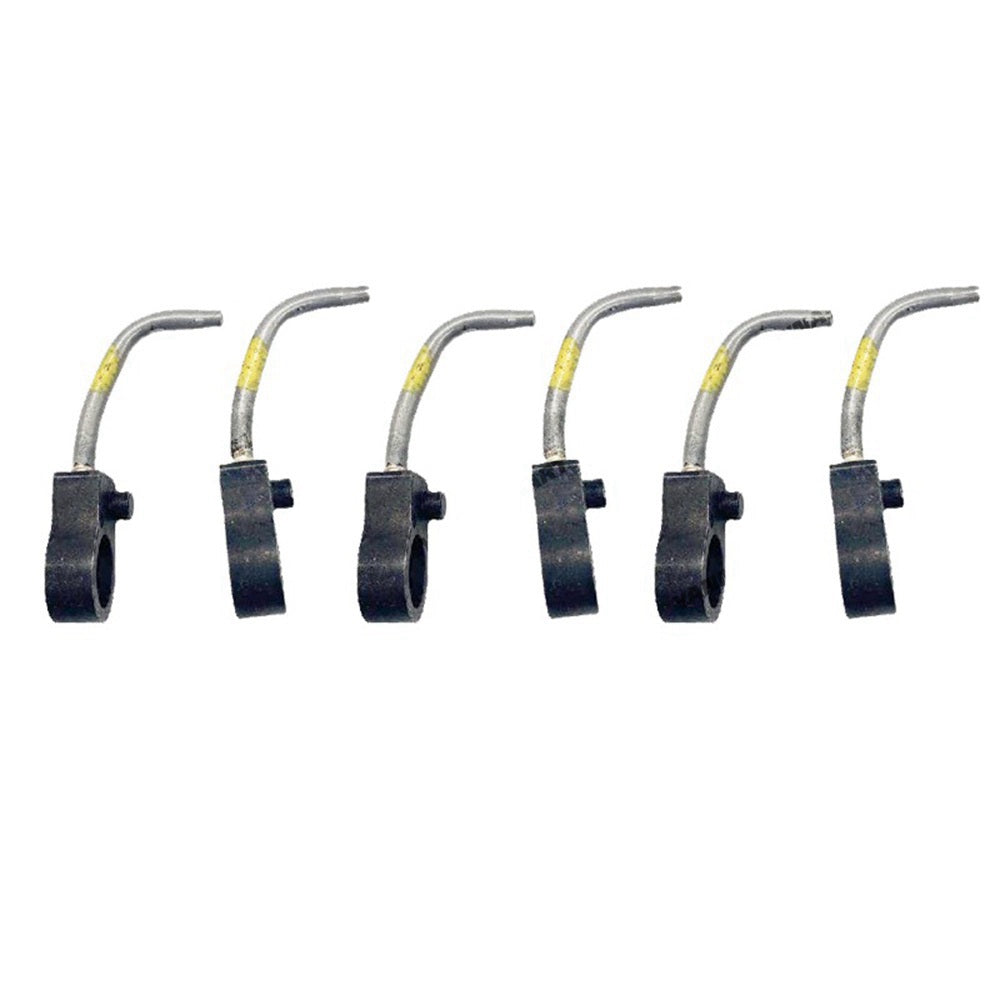 6 PCS Piston Cooling Oil Jet 8980206490 8981733420 8943951940 for Isuzu Engine 4HK1 6HK1 6HE1 John Deere Excavator 330C LC JD 370C JD 225DLC 220DW 245GLC 230GW 190GW