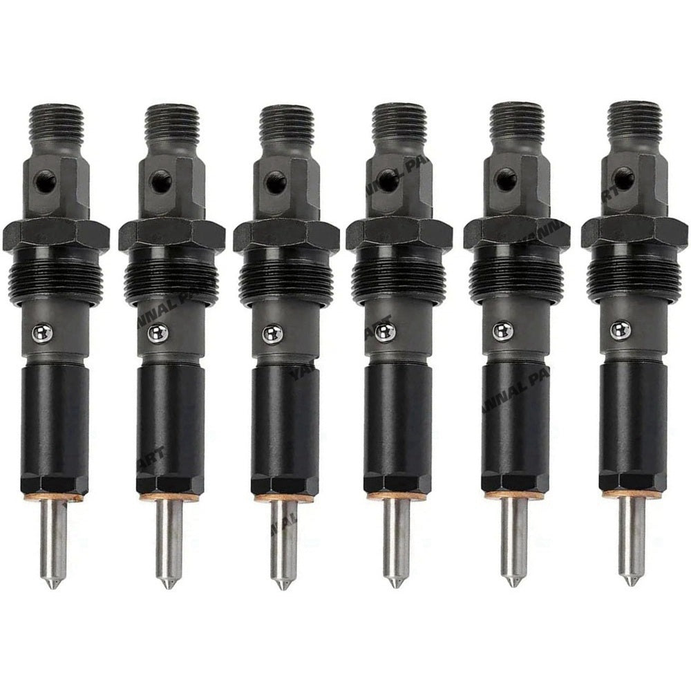 6PCS Fuel Injector 3939696 Fit For Cummins Engine 6B5.9 ISB6.7 QSB3.9 QSB5.9 Hyundai Wheel Loader HL740-7 HL740TM-7 HL757-7 HL757TM-7