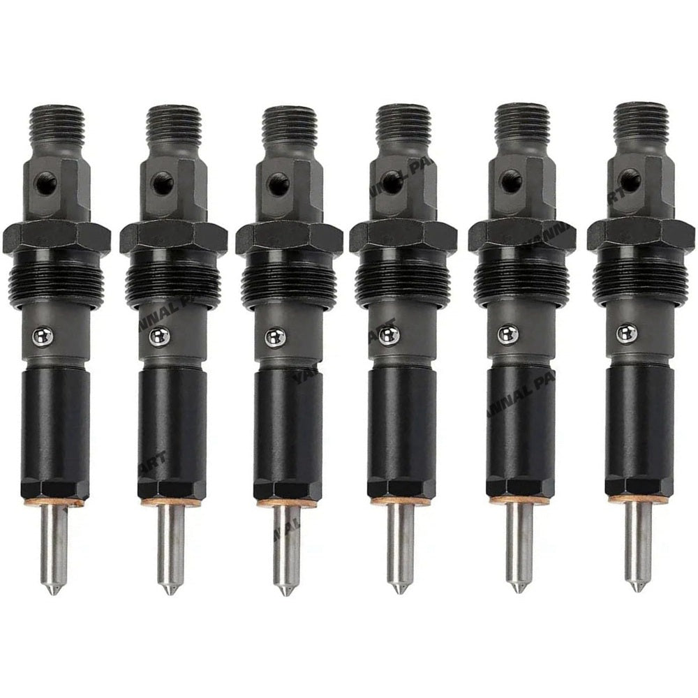 6PCS Fuel Injector 3939696 Fit For Cummins Engine 6B5.9 ISB6.7 QSB3.9 QSB5.9 Hyundai Wheel Loader HL740-7 HL740TM-7 HL757-7 HL757TM-7