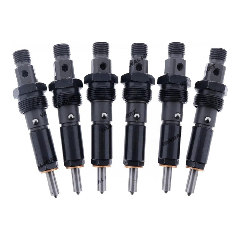 6PCS Fuel Injectors 3802677 3802365 Fit For 91-93 Dodge Cummins 5.9L 12V Pump W/Int