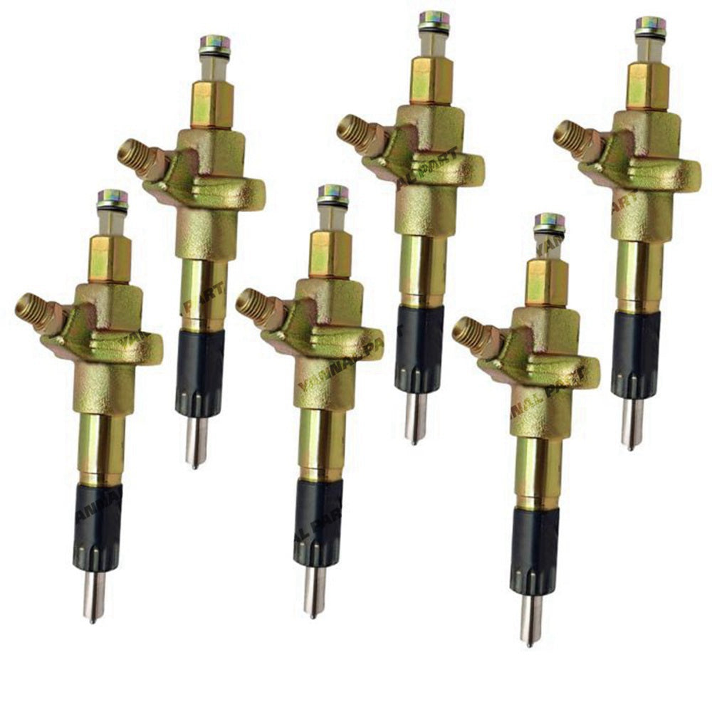 6 PCS Fuel Injector 1153002892 1-15300289-2 Fit For Isuzu Engine 6SD1 Hitachi Excavator EX300-2 EX300-3 EX300-3C