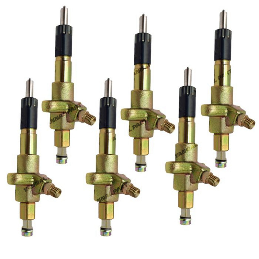 6 PCS Fuel Injector 1153002892 1-15300289-2 Fit For Isuzu Engine 6SD1 Hitachi Excavator EX300-2 EX300-3 EX300-3C