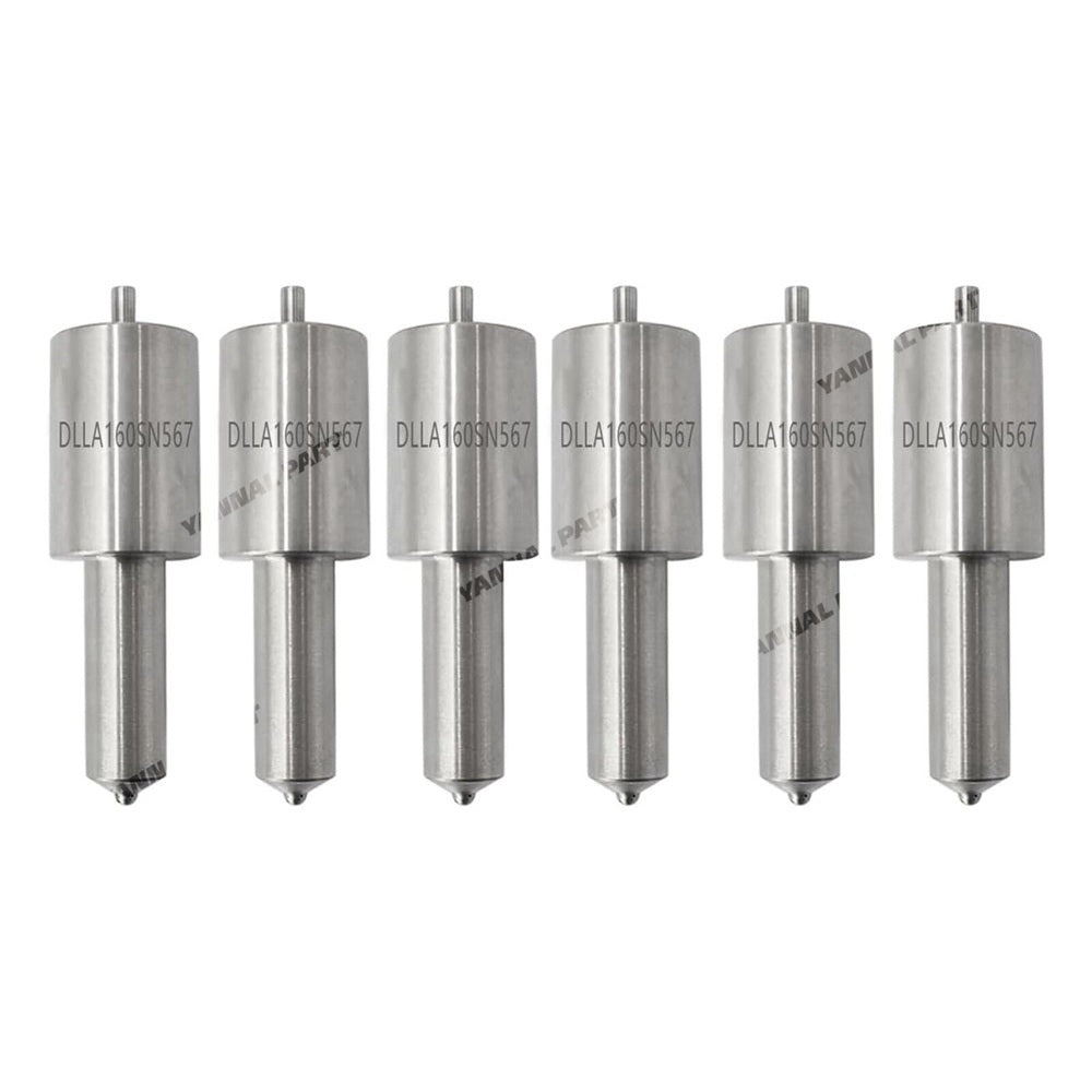 6 PCS Injector Nozzle ME705439 DLLA160SN567 Fit For Mitsubishi Engine 6D15T 6D14T 6016 6017 Truck Fuso FK