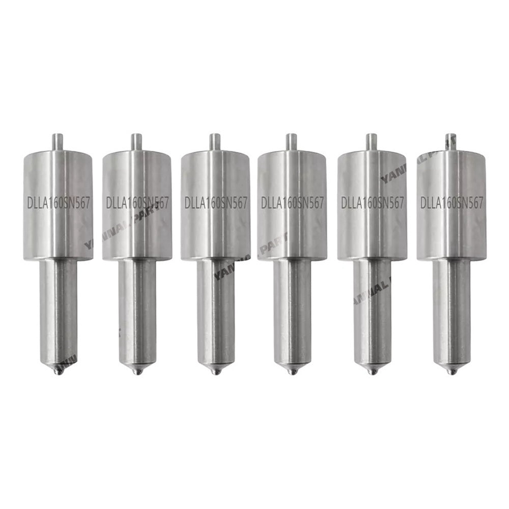 6 PCS Injector Nozzle ME705439 DLLA160SN567 Fit For Mitsubishi Engine 6D15T 6D14T 6016 6017 Truck Fuso FK