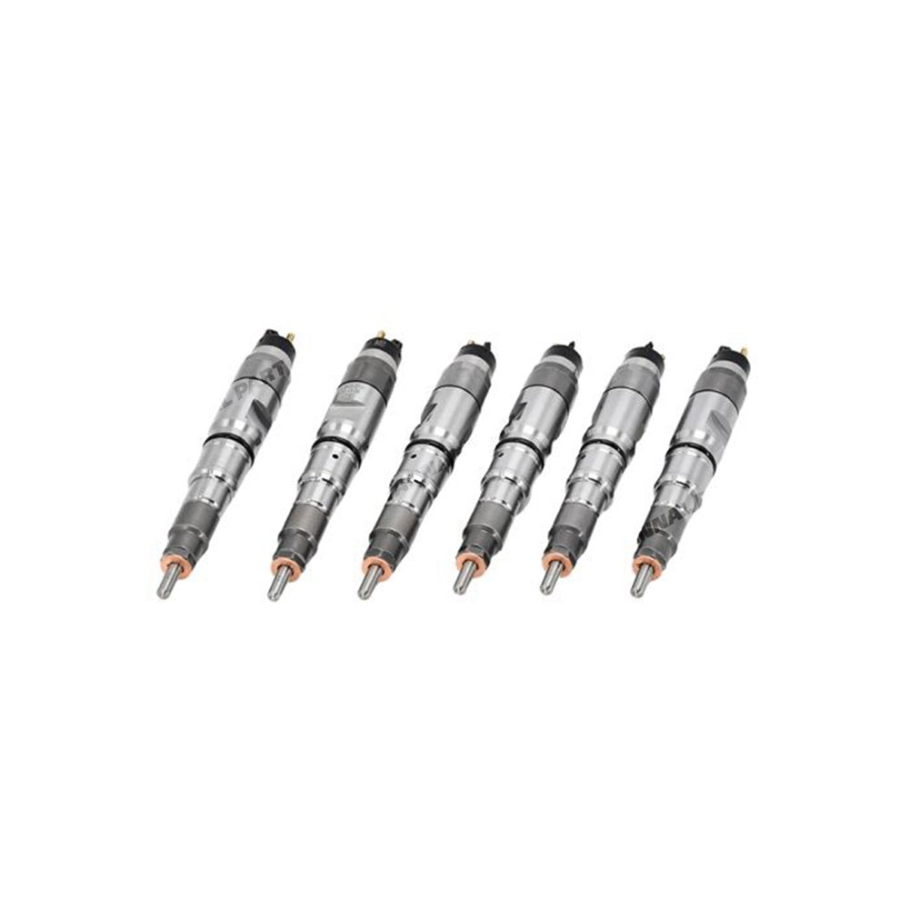 6 PCS Fuel Injector 65.10101-7050A 65101017050A Fit For Doosan Daewoo Engine DE08