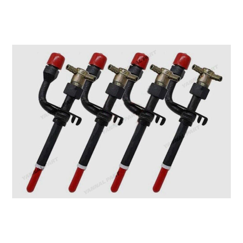 4 PCS Fuel Injector 17111-53000 Fit For Kubota L4350DT L5450DT R510 R510B Case IH 1838 560