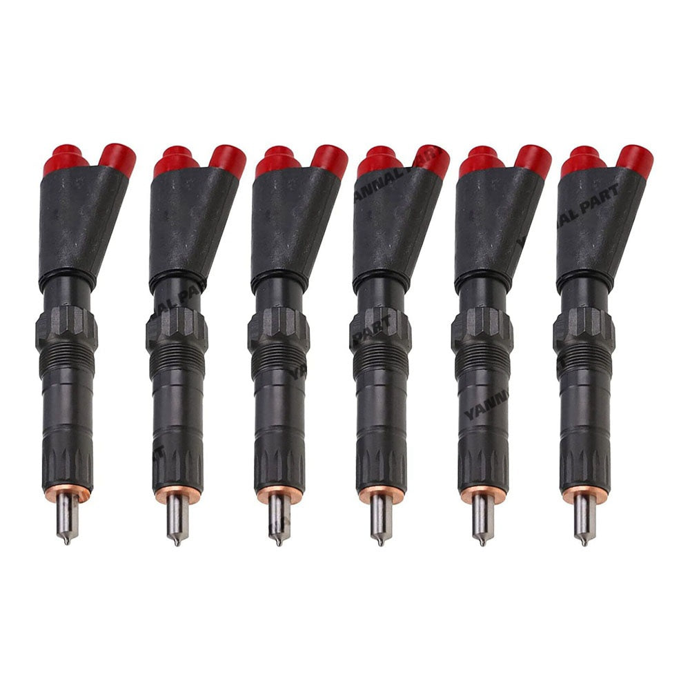 6PCS Fuel Injector AR53091 SE500098 SE501107 AR51985 Fit For John Deere 4320 4430 4520 4620 5200 644A 6602 690 690B 6404
