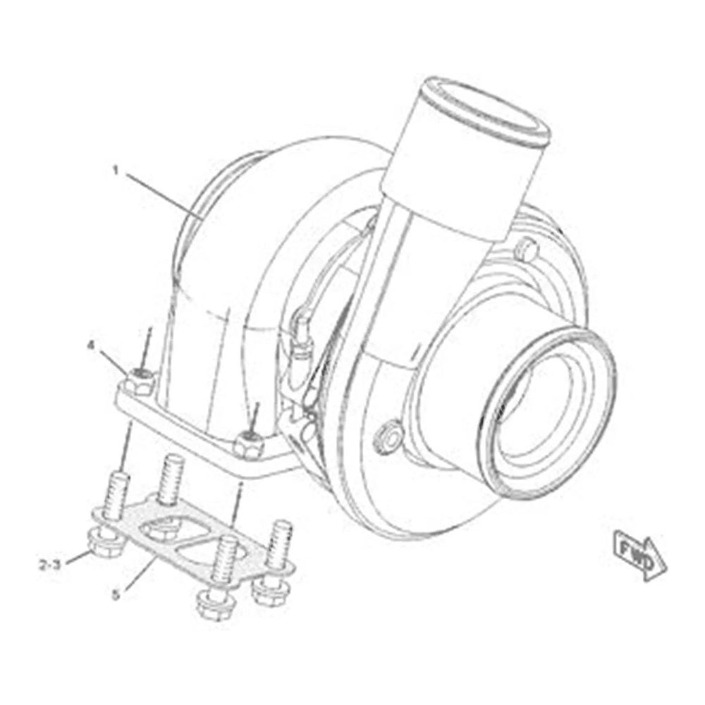 Turbo S200A Turbocharger 0R-7983 187-1603 Fit For Caterpillar CAT Engine 3126B Motor Grader 120H 135H