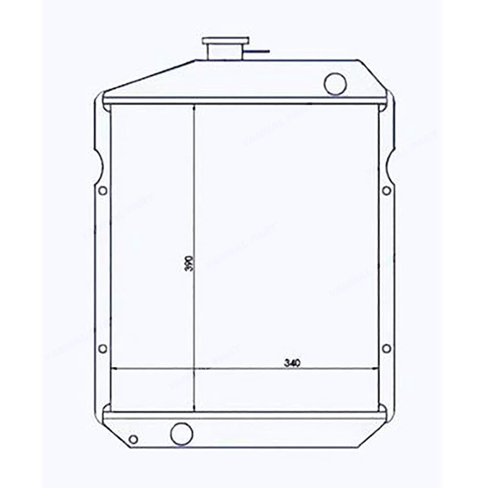 Radiator 122250-44501 Fit For Yanmar YM2500 YM3000 YM3110 John Deere 850 900HC 950 Tractor