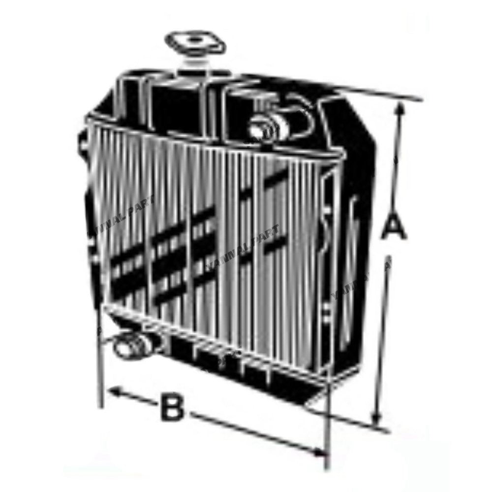 Radiator 122250-44501 Fit For Yanmar YM2500 YM3000 YM3110 John Deere 850 900HC 950 Tractor