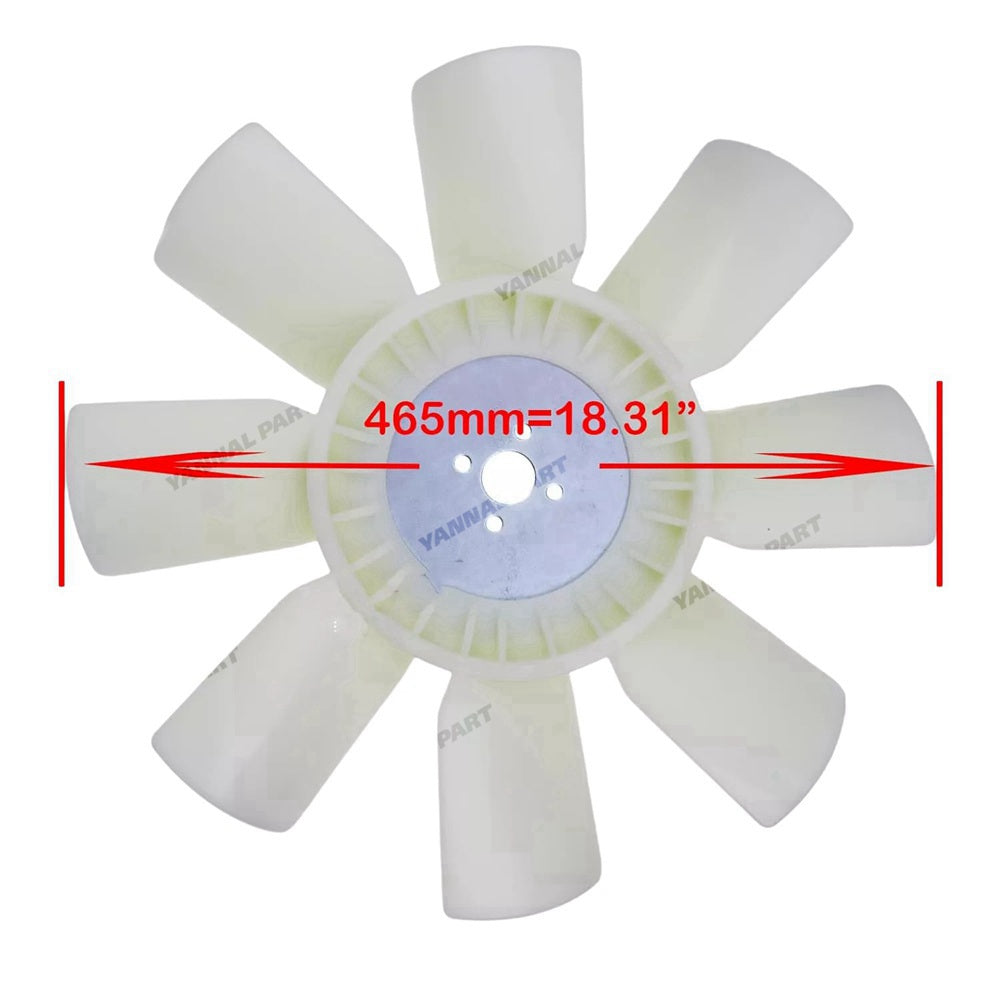 Cooling Fan Blade 129953-44710 for Yanmar Engine 4TNE98 4TNE98-T 4TNV94L 4TNV98 4TNV98C 4TNV98CT 4TNV98T