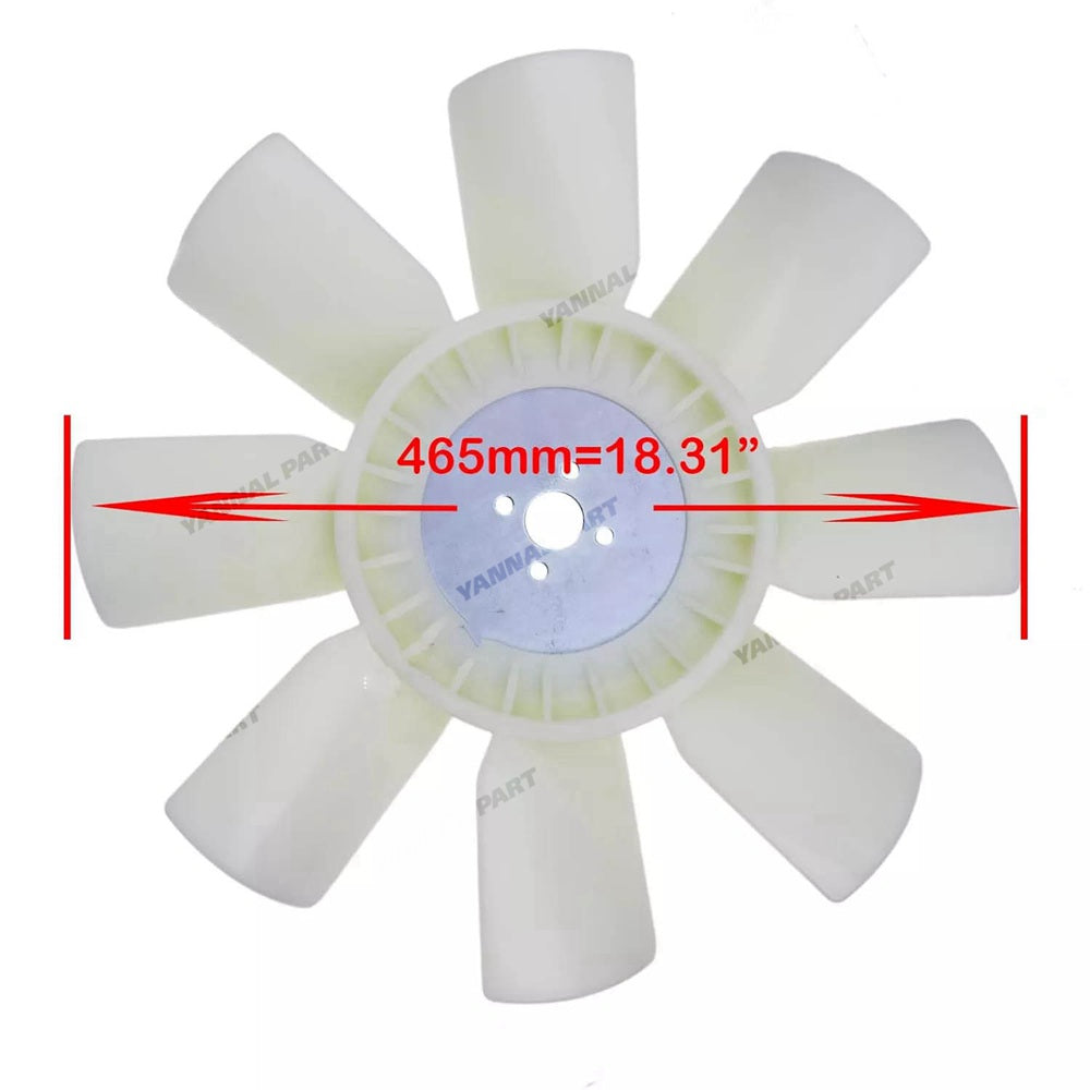 Cooling Fan Blade 129953-44710 for Yanmar Engine 4TNE98 4TNE98-T 4TNV94L 4TNV98 4TNV98C 4TNV98CT 4TNV98T