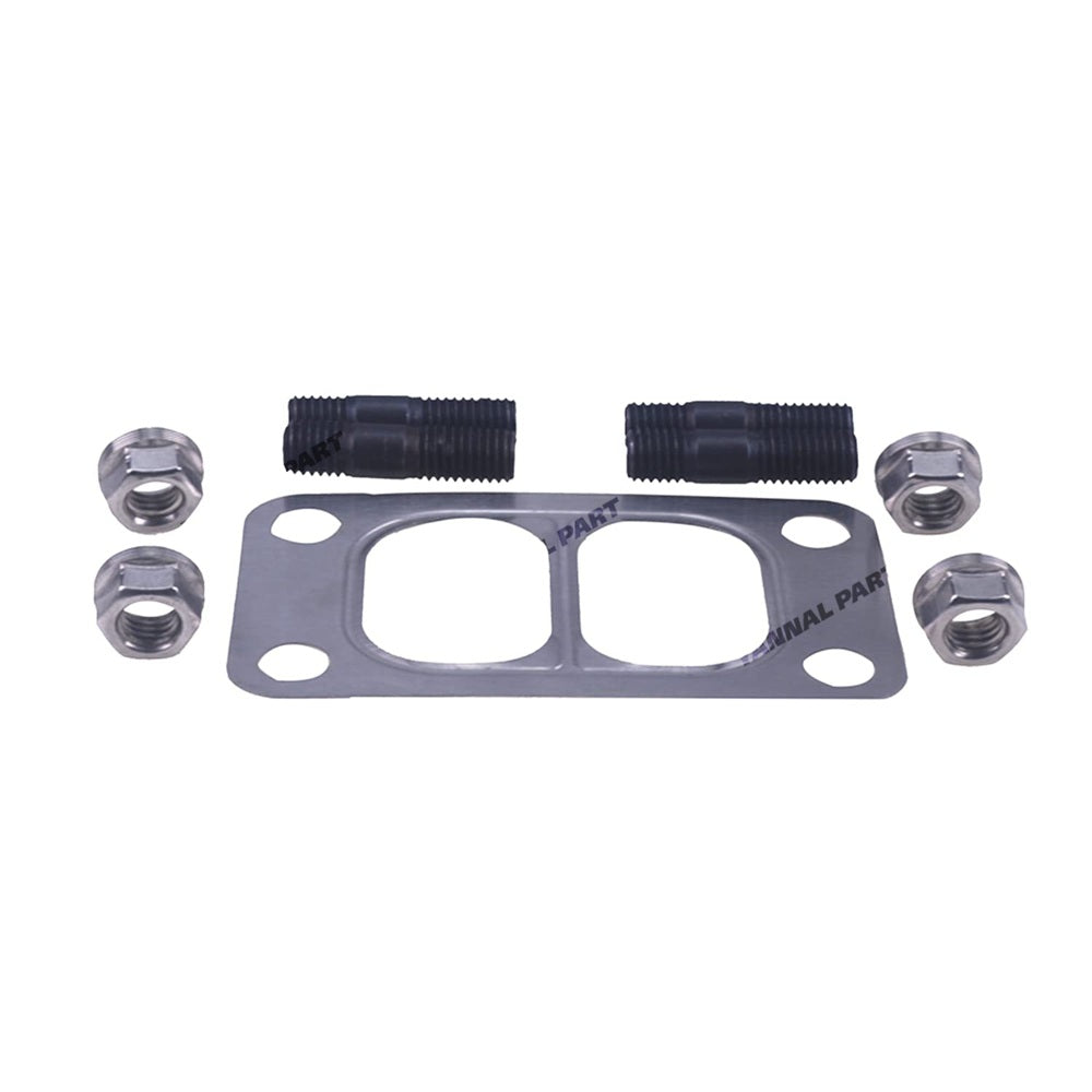 Turbo Mounting Studs Nuts With Gasket 3818823 3818824 3901356 Fit For Cummins Engine 5.9L 4B3.9L