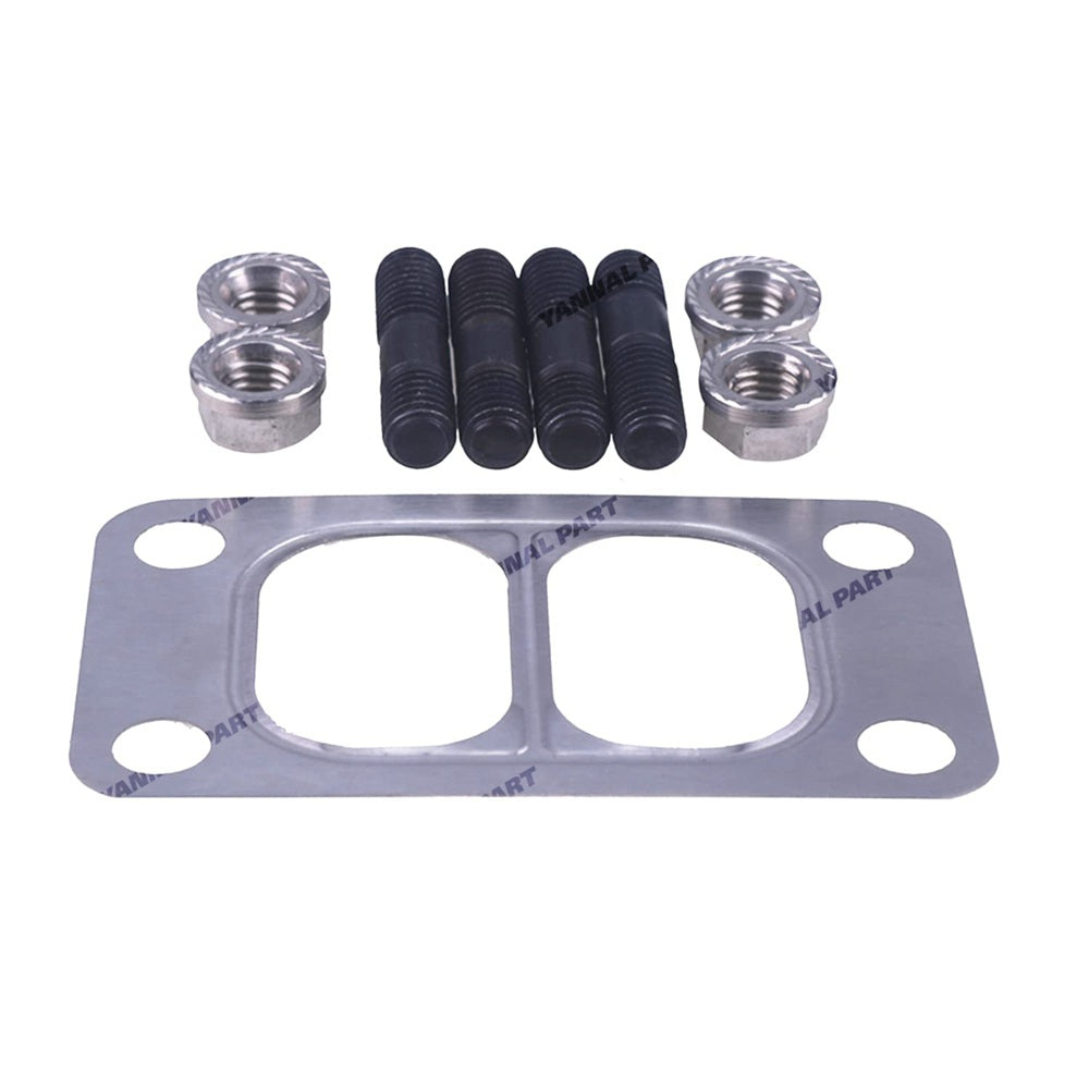 Turbo Mounting Studs Nuts With Gasket 3818823 3818824 3901356 Fit For Cummins Engine 5.9L 4B3.9L