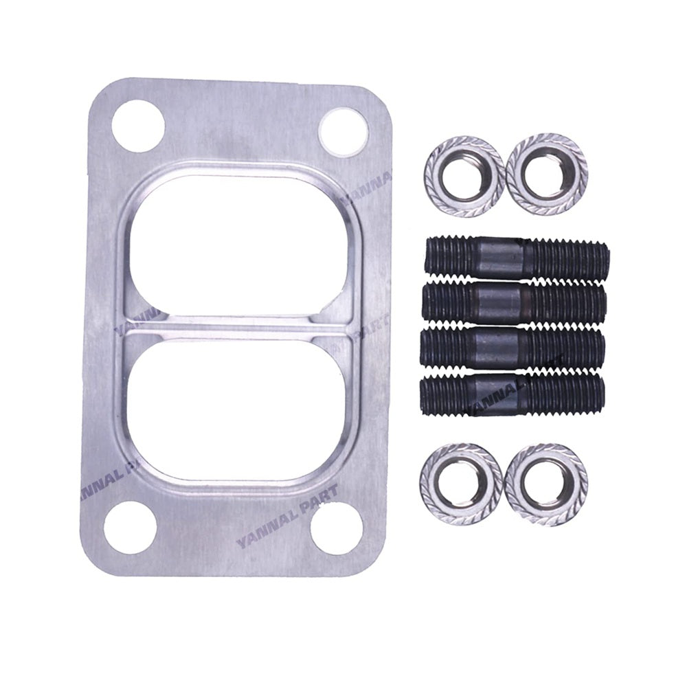 Turbo Mounting Studs Nuts With Gasket 3818823 3818824 3901356 Fit For Cummins Engine 5.9L 4B3.9L